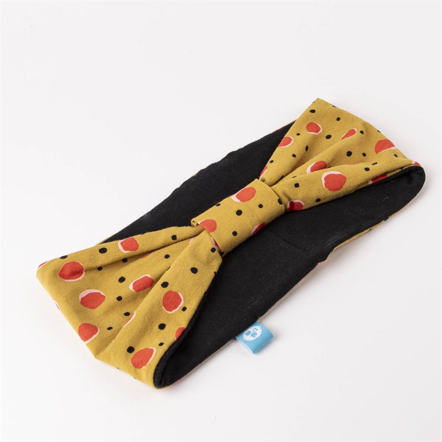 Wide reversible hairband with knotted effect 9 Wide reversible hairband with knotted effect 9