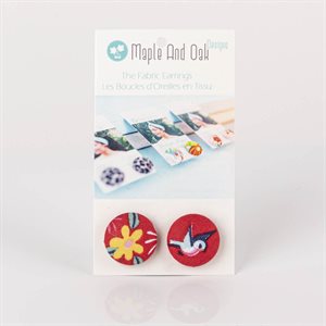 Fabric ear stud 3