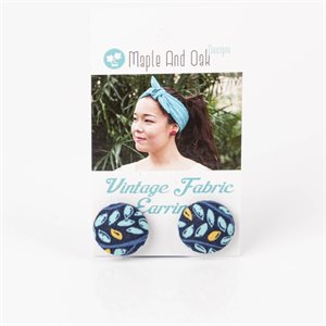Fabric ear stud 9