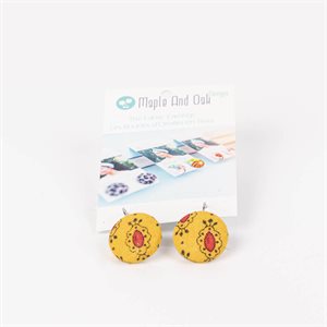 Dangly fabric earring 10