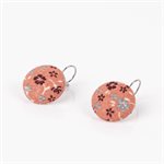 Boucle d'oreille en tissus sur attache dormeuse 6 Boucle d'oreille en tissus sur attache dormeuse 6