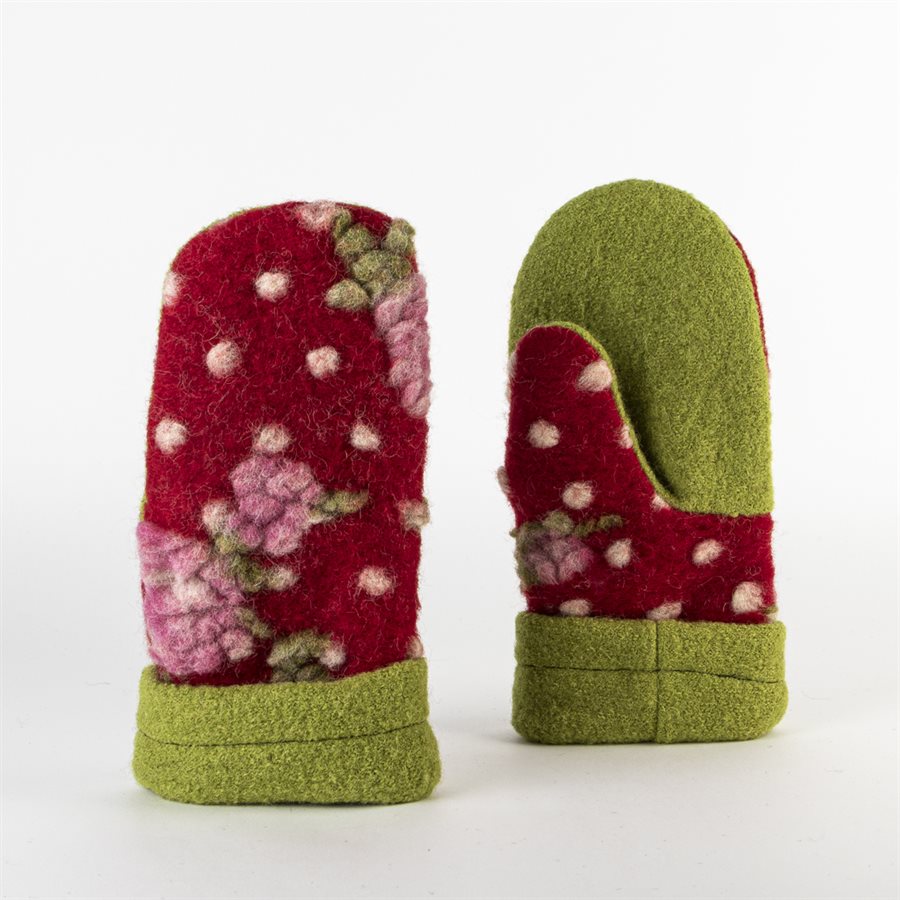 Mitaine chaude en tricot feutré et intérieur en polar 12 Mitaine chaude en tricot feutré et intérieur en polar 12