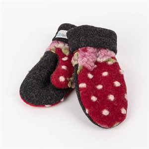 Mitaine chaude en tricot feutré et intérieur en polar 4