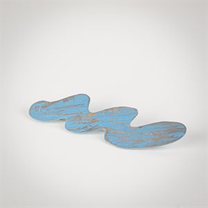 Broche unique La vague bleue