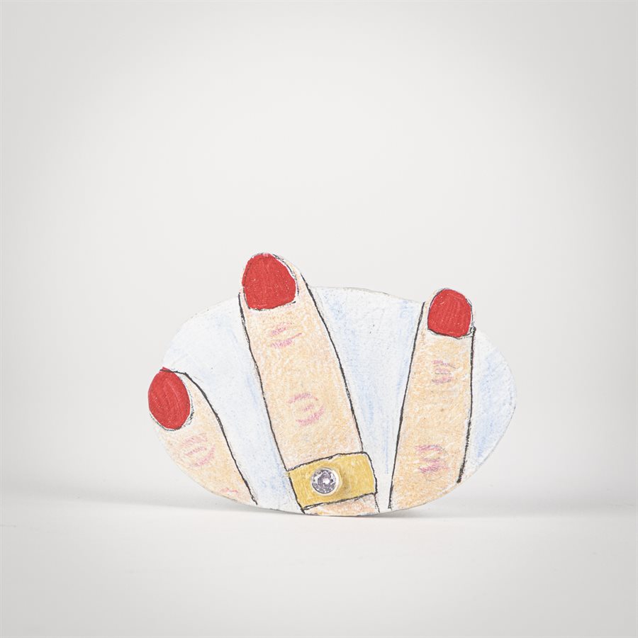 Broche unique La bague au doigt