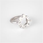 Lustrous Scalloped ring - Size 8