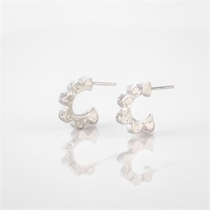 3 / 4 Scallop earring on stud - 
