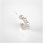 3 / 4 Scallop earring on stud -