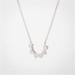 6 Scalloped necklace on 18" chain