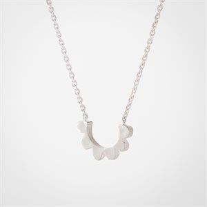 6 Scalloped necklace on 18" chain