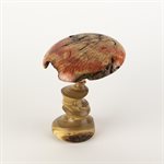 Sculpture artisanale en bois – champignon décoratif en vinaigrier et érable négondo