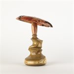 Sculpture artisanale en bois – champignon décoratif en vinaigrier et érable négondo