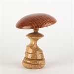 Handcrafted wood carving – Decorative mushroom in cottie maple and box elder
