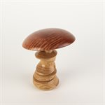 Handcrafted wood carving – Decorative mushroom in cottie maple and box elder