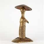 Sculpture artisanale en bois – champignon décoratif en cèdre et érable