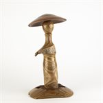 Sculpture artisanale en bois – champignon décoratif en cèdre et érable