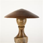 Sculpture artisanale en bois – champignon décoratif en cèdre et érable