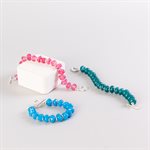 Bracelet en billes de verre façonnées à la flamme