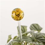 Flame shaped glass plant aerator