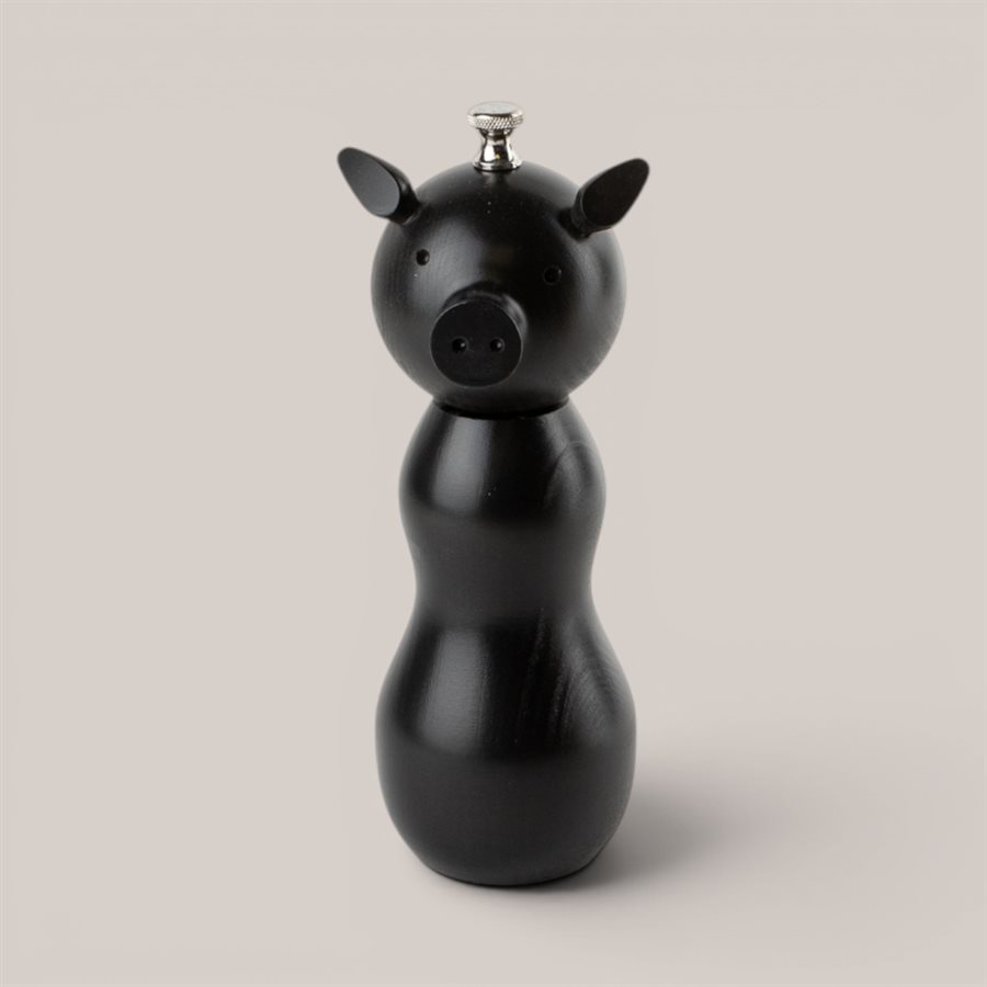 Pig Salt Mill (Medium) Black