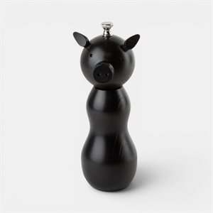 Moulin à sel cochon (moyen) - Noir
