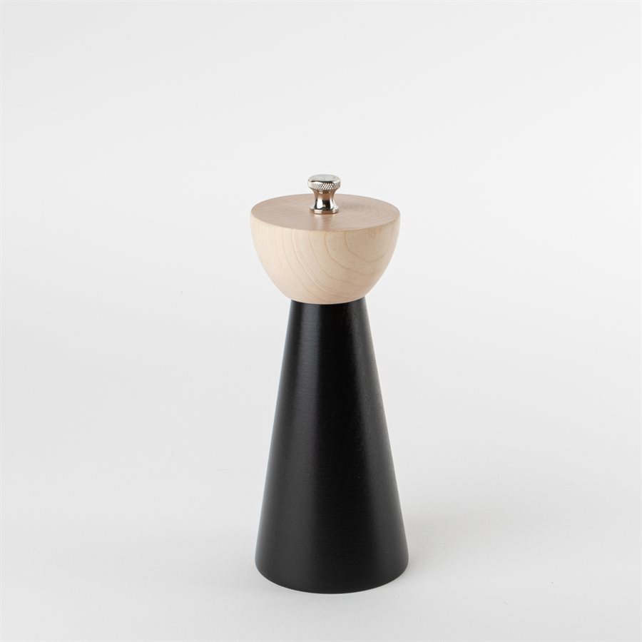 Minimalist Pepper Mill (Small) Naturel and black Minimalist Pepper Mill (Small) Naturel and black