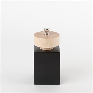 Square Pepper Mill (Small) Naturel and black
