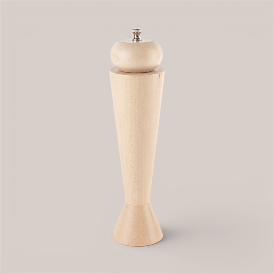 Geometric Pepper Mill Natural wood