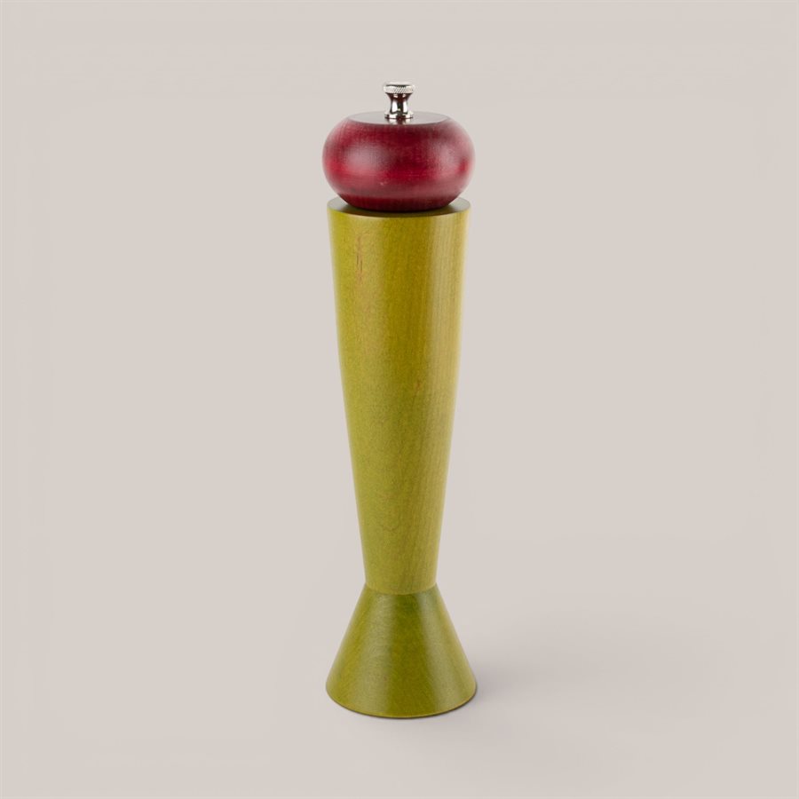 Geometric Pepper Mill Raspberry and lime