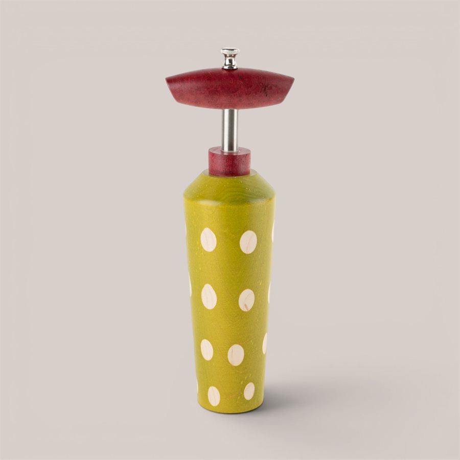 Shaker Pepper Mill Raspberry and dotted lime