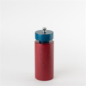 Small perfume salt mill Turquoise and raspberry