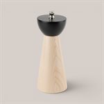 Moulin à sel minimaliste (petit) - Noir et naturel