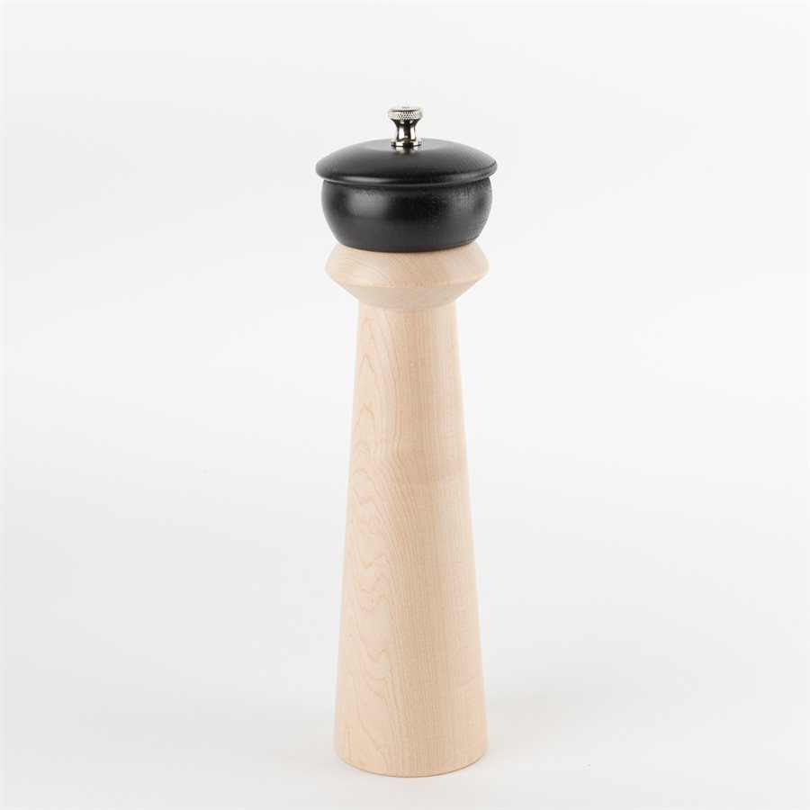 Lighthouse Salt Mill (Large) Black and natural Lighthouse Salt Mill (Large) Black and natural