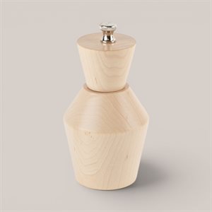 Geometric Salt Mill (Small) Natural wood