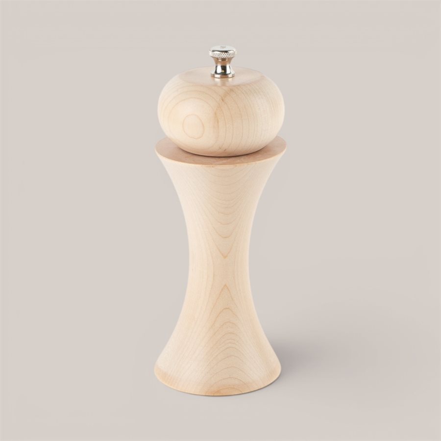 Convex Salt Mill (Small) Natural wood