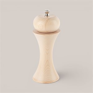 Convex Salt Mill (Small) Natural wood