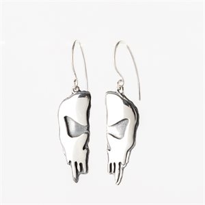 Grande tête de mort divisée sur crochet