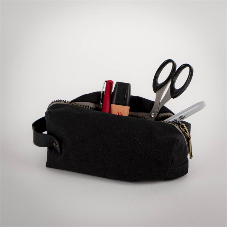 Étui fourre-tout en matériaux revalorisés Gris anthracite 