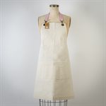 Tablier MANUEL - Écrue et rose Tablier MANUEL - Écrue et rose