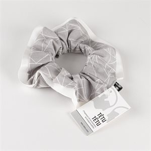 Chouchou à cheveux en tissus revalorisés