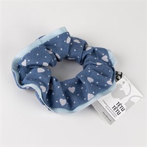 Scrunchie hair tie in upcycled fabrics
