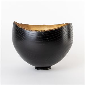 Indian ink dyed ash bowl