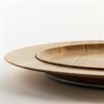 Turned maple wood rotating tray