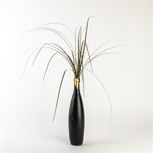 Decorative oak bud vase with 14K gilding