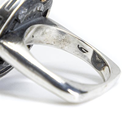 Bague argent sterling, constantine ii, anneau or 14k, grandeur 8 Bague argent sterling, constantine ii, anneau or 14k, grandeur 8