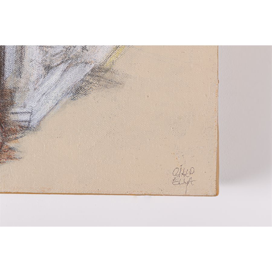 Terre de flèches, acrylique encre et crayon, marouflé toile Terre de flèches, acrylique encre et crayon, marouflé toile