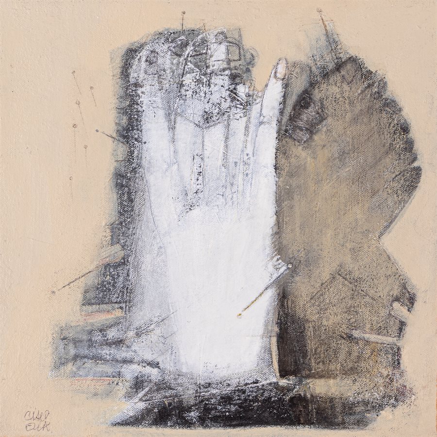 Liens cousus, acrylique et crayon, marouflé sur toile Liens cousus, acrylique et crayon, marouflé sur toile