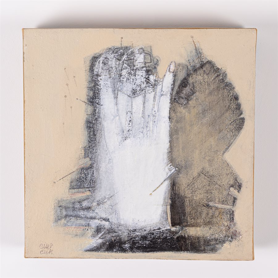 Liens cousus, acrylique et crayon, marouflé sur toile Liens cousus, acrylique et crayon, marouflé sur toile