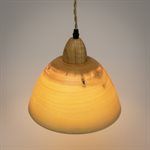 Medium hand-turned aspen lampshade