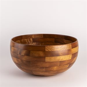 Bol segmenté en bouleau torréfié